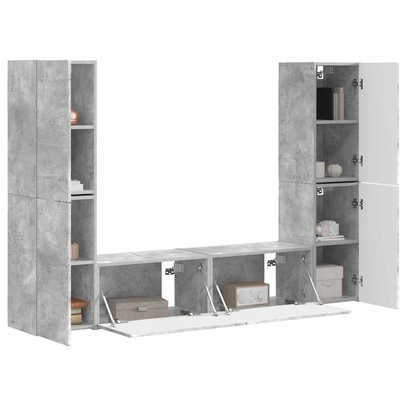 Casa si Gradina - Mobilier - Seturi de mobilier - Seturi living - Set de mobilier 3 pcs Gri din beton - Infinity.ro