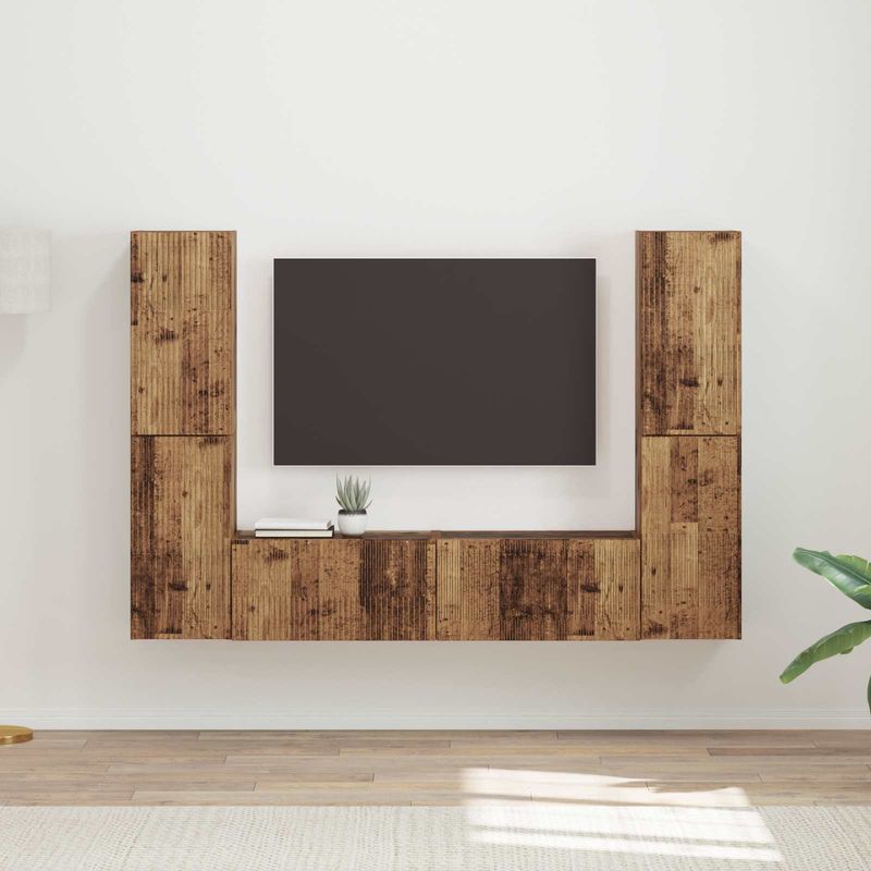 Casa si Gradina - Mobilier - Seturi de mobilier - Seturi living - Set de mobilier 3 pcs Lemn Vechi - Infinity.ro