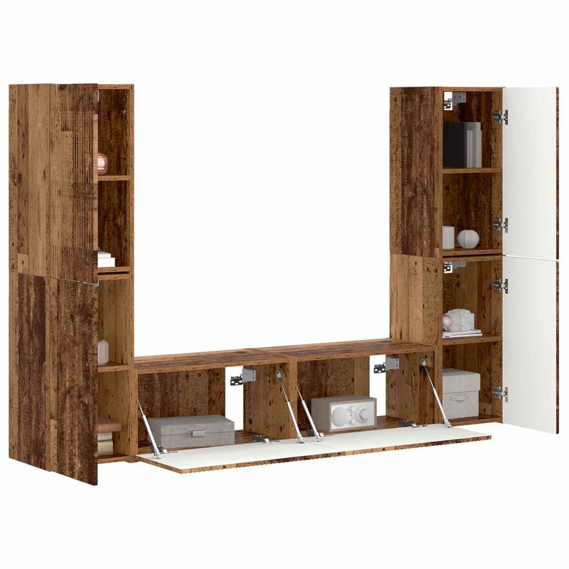 Casa si Gradina - Mobilier - Seturi de mobilier - Seturi living - Set de mobilier 3 pcs Lemn Vechi - Infinity.ro