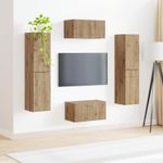 Casa si Gradina - Mobilier - Seturi de mobilier - Seturi living - Set de mobilier 3 pcs Stejar Artizanal - Infinity.ro