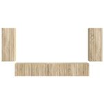 Casa si Gradina - Mobilier - Seturi de mobilier - Seturi living - Set de mobilier 3 pcs Stejar Sonoma - Infinity.ro