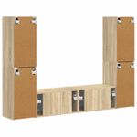 Casa si Gradina - Mobilier - Seturi de mobilier - Seturi living - Set de mobilier 3 pcs Stejar Sonoma - Infinity.ro