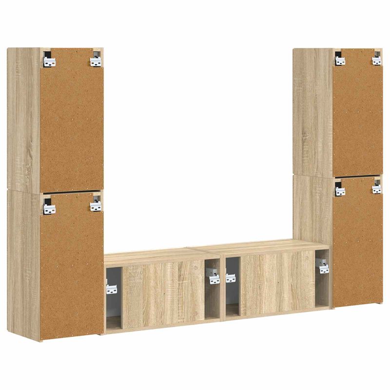 Casa si Gradina - Mobilier - Seturi de mobilier - Seturi living - Set de mobilier 3 pcs Stejar Sonoma - Infinity.ro