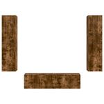 Casa si Gradina - Mobilier - Seturi de mobilier - Seturi living - Set de mobilier 3 pcs Stejar fumuriu - Infinity.ro