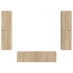 Casa si Gradina - Mobilier - Seturi de mobilier - Seturi living - Set de mobilier 3 pcs Stejar Sonoma - Infinity.ro