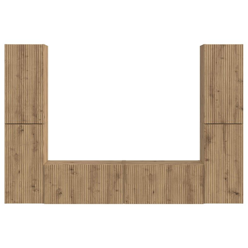 Casa si Gradina - Mobilier - Seturi de mobilier - Seturi living - Set de mobilier 3 pcs Stejar Artizanal - Infinity.ro