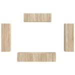 Casa si Gradina - Mobilier - Seturi de mobilier - Seturi living - Set de mobilier 3 pcs Stejar Sonoma - Infinity.ro