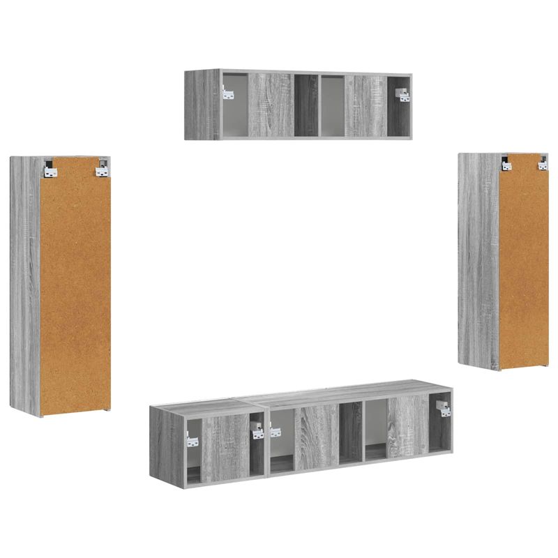 Casa si Gradina - Mobilier - Seturi de mobilier - Seturi living - Set de mobilier 3 pcs Gri Sonoma - Infinity.ro