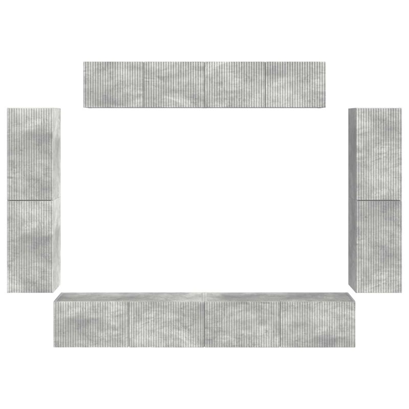 Casa si Gradina - Mobilier - Seturi de mobilier - Seturi living - Set de mobilier 4 pcs, Gri din beton - Infinity.ro
