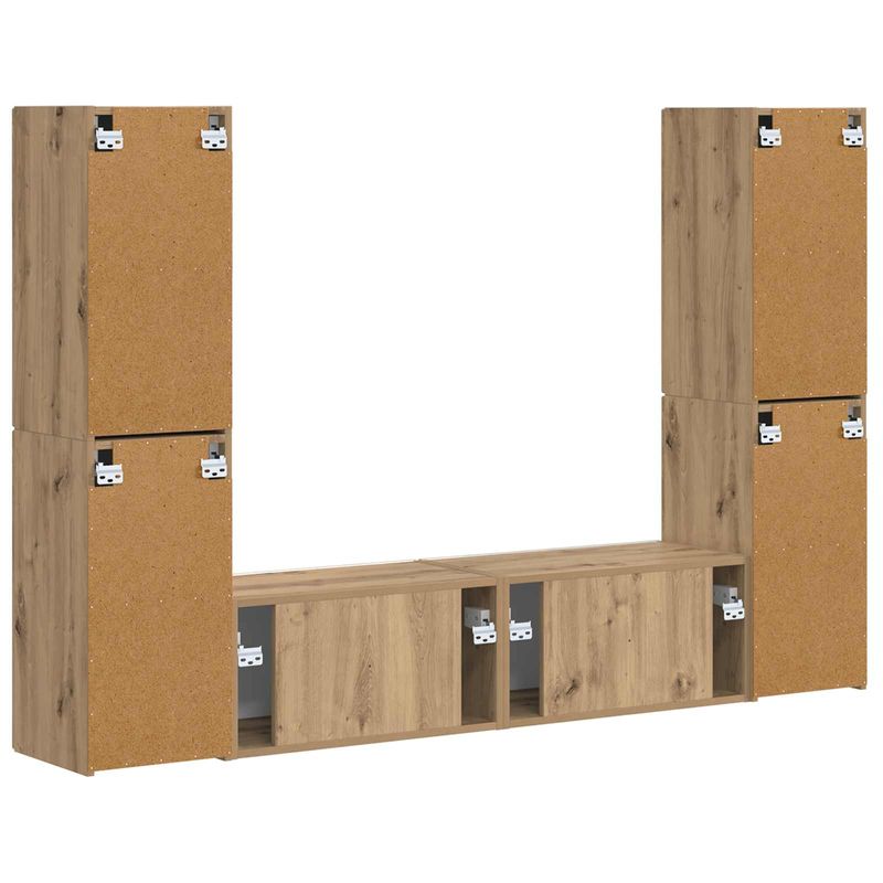 Casa si Gradina - Mobilier - Seturi de mobilier - Seturi living - Set de mobilier 3 pcs Stejar Artizanal - Infinity.ro