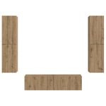 Casa si Gradina - Mobilier - Seturi de mobilier - Seturi living - Set de mobilier 3 pcs Stejar Artizanal - Infinity.ro
