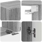Casa si Gradina - Mobilier - Seturi de mobilier - Seturi living - Set de mobilier 3 pcs Gri Sonoma - Infinity.ro