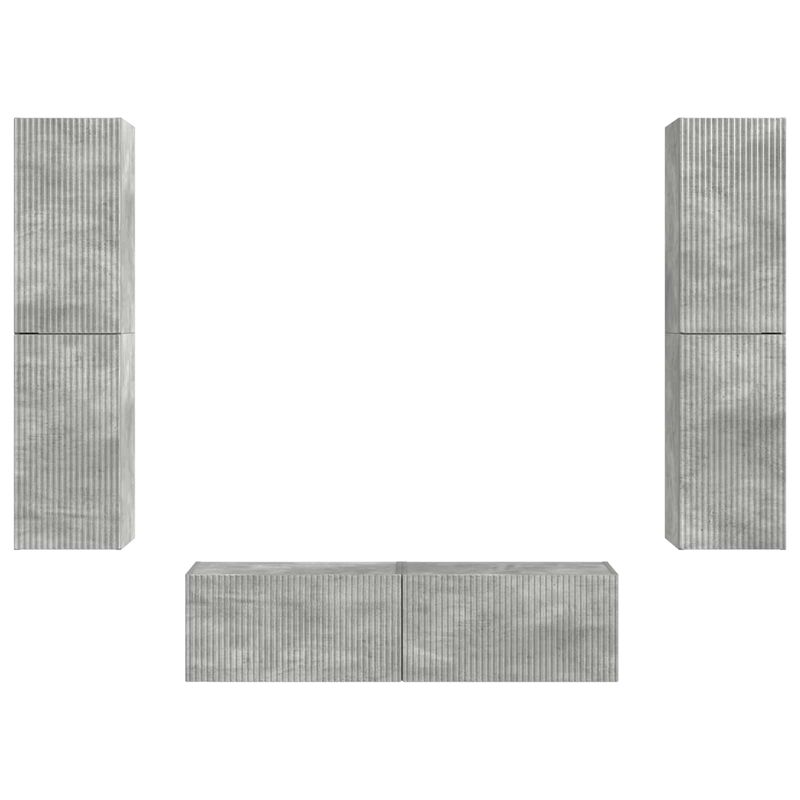 Casa si Gradina - Mobilier - Seturi de mobilier - Seturi living - Set de mobilier 3 pcs Gri din beton - Infinity.ro