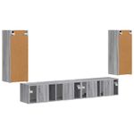 Casa si Gradina - Mobilier - Seturi de mobilier - Seturi living - Set de mobilier 3 pcs Gri Sonoma - Infinity.ro