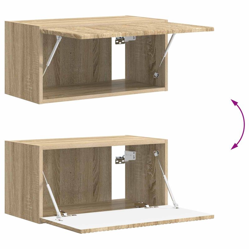 Casa si Gradina - Mobilier - Seturi de mobilier - Seturi living - Set de mobilier 3 pcs Stejar Sonoma - Infinity.ro