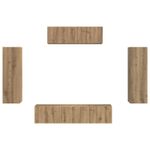 Casa si Gradina - Mobilier - Seturi de mobilier - Seturi living - Set de mobilier 3 pcs Stejar Artizanal - Infinity.ro