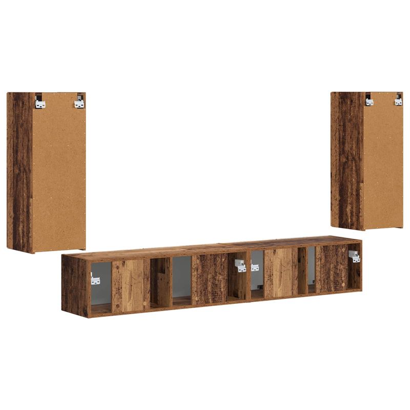 Casa si Gradina - Mobilier - Seturi de mobilier - Seturi living - Set de mobilier 3 pcs Lemn Vechi - Infinity.ro