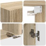 Casa si Gradina - Mobilier - Seturi de mobilier - Seturi living - Set de mobilier 3 pcs Stejar Sonoma - Infinity.ro