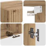 Casa si Gradina - Mobilier - Seturi de mobilier - Seturi living - Set de mobilier 3 pcs Stejar Artizanal - Infinity.ro