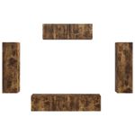 Casa si Gradina - Mobilier - Seturi de mobilier - Seturi living - Set de mobilier 3 pcs Stejar fumuriu - Infinity.ro