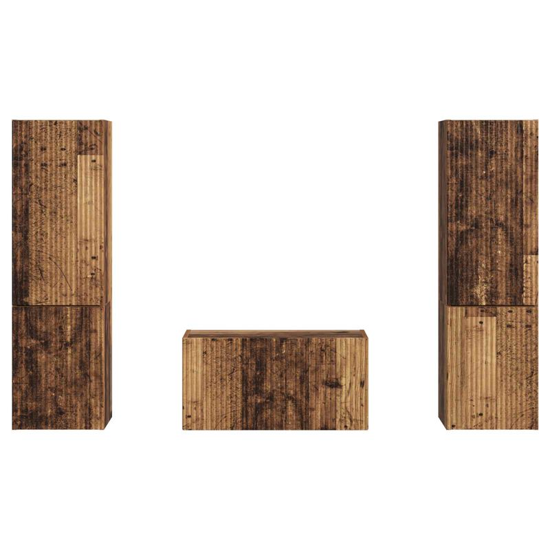Casa si Gradina - Mobilier - Seturi de mobilier - Seturi living - Set de mobilier 3 pcs Lemn Vechi - Infinity.ro
