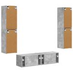 Casa si Gradina - Mobilier - Seturi de mobilier - Seturi living - Set de mobilier 3 pcs Gri din beton - Infinity.ro