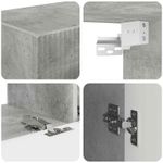 Casa si Gradina - Mobilier - Seturi de mobilier - Seturi living - Set de mobilier 4 pcs, Gri din beton - Infinity.ro