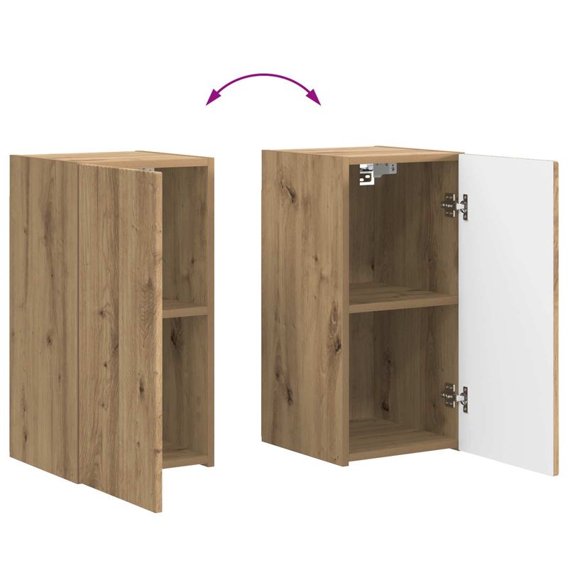 Casa si Gradina - Mobilier - Seturi de mobilier - Seturi living - Set de mobilier 3 pcs Stejar Artizanal - Infinity.ro