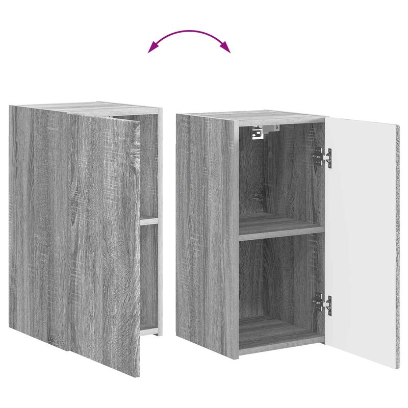 Casa si Gradina - Mobilier - Seturi de mobilier - Seturi living - Set de mobilier 3 pcs Gri Sonoma - Infinity.ro