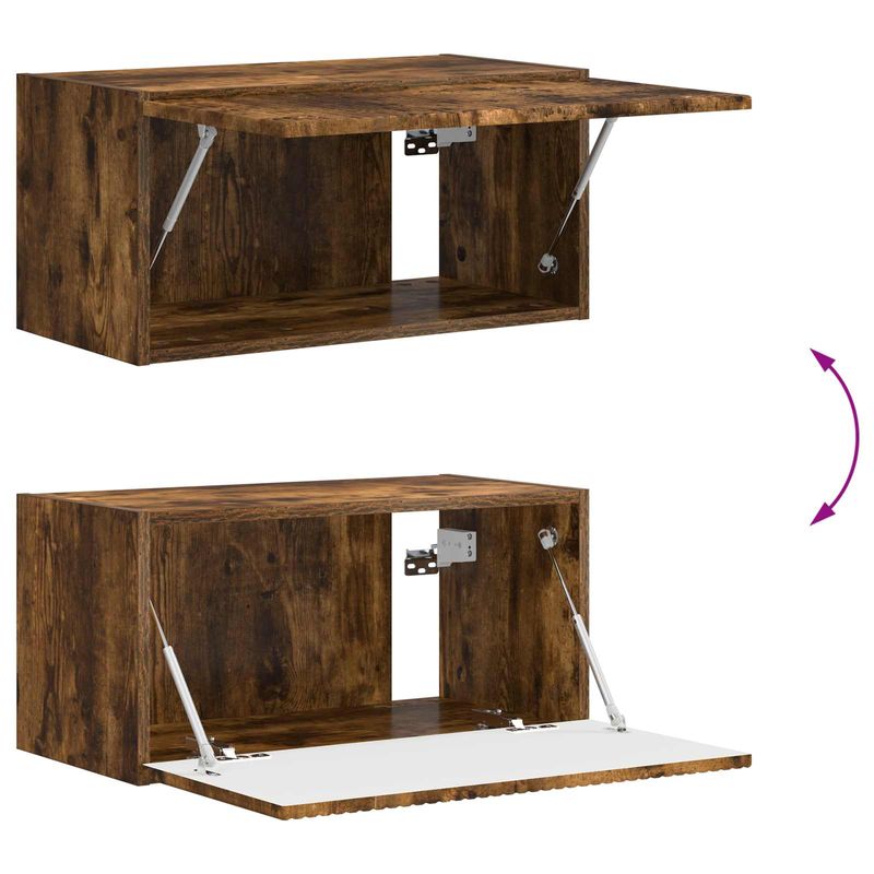 Casa si Gradina - Mobilier - Seturi de mobilier - Seturi living - Set de mobilier 3 pcs Stejar fumuriu - Infinity.ro