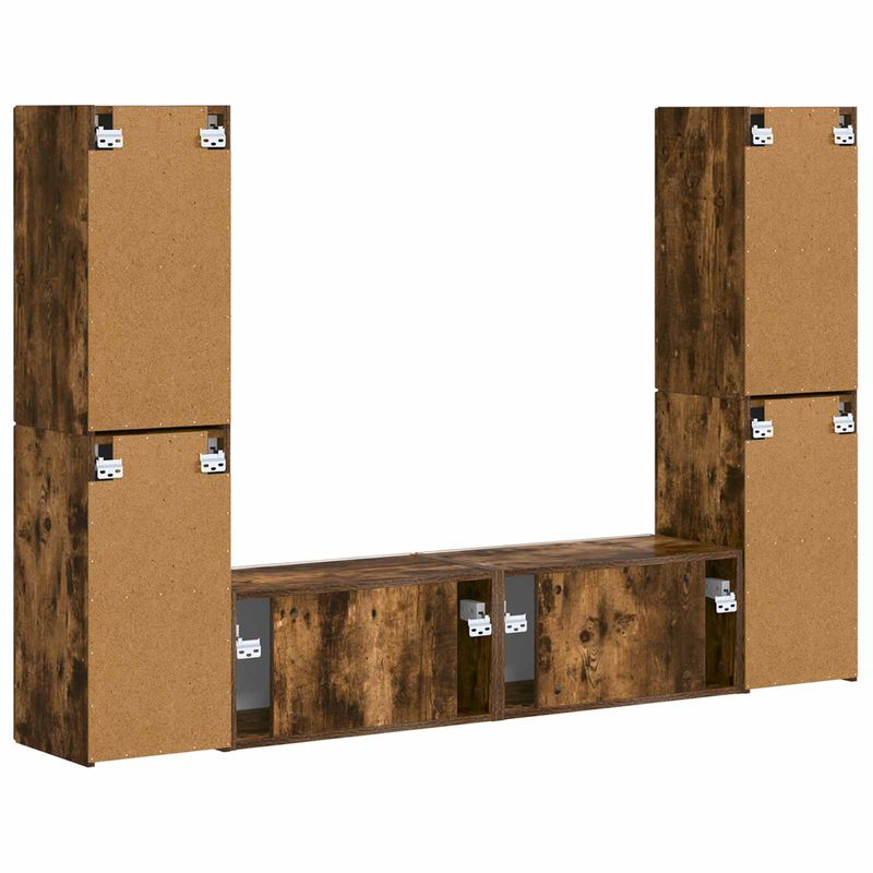 Casa si Gradina - Mobilier - Seturi de mobilier - Seturi living - Set de mobilier 3 pcs Stejar fumuriu - Infinity.ro