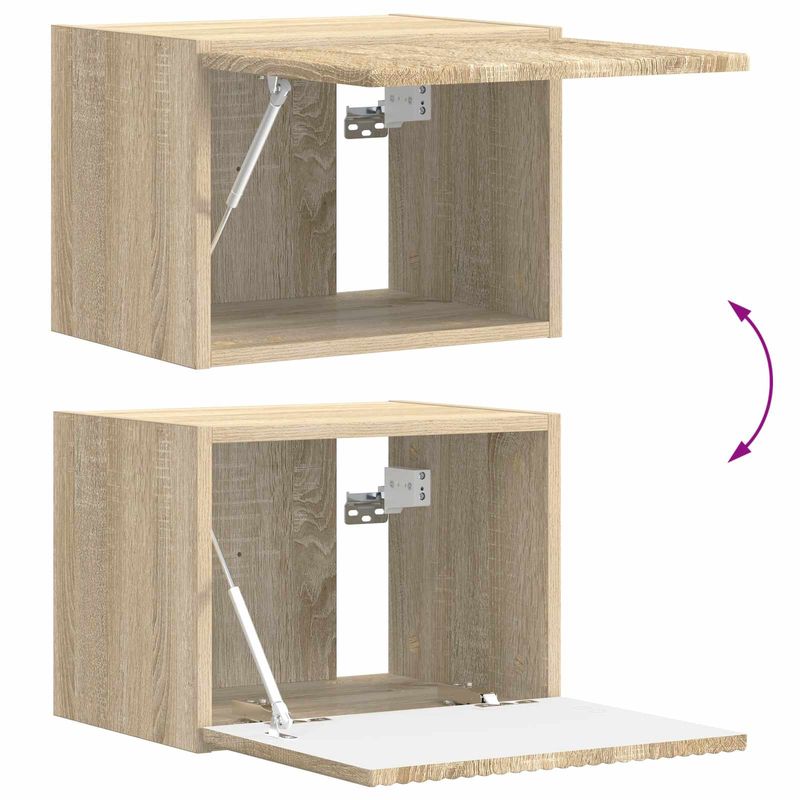 Casa si Gradina - Mobilier - Seturi de mobilier - Seturi living - Set de mobilier 3 pcs Stejar Sonoma - Infinity.ro