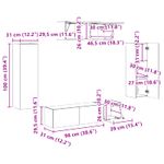 Casa si Gradina - Mobilier - Seturi de mobilier - Seturi living - Set de mobilier 3 pcs Gri Sonoma - Infinity.ro