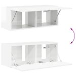 Casa si Gradina - Mobilier - Seturi de mobilier - Seturi living - Set de mobilier 4 pcs, Alb lucios - Infinity.ro