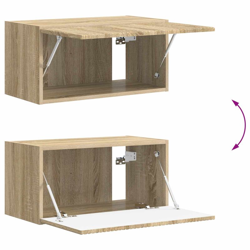 Casa si Gradina - Mobilier - Seturi de mobilier - Seturi living - Set de mobilier 3 pcs Stejar Sonoma - Infinity.ro
