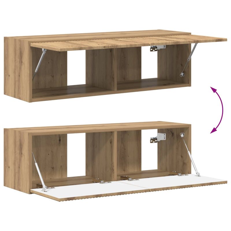 Casa si Gradina - Mobilier - Seturi de mobilier - Seturi living - Set de mobilier 3 pcs Stejar Artizanal - Infinity.ro