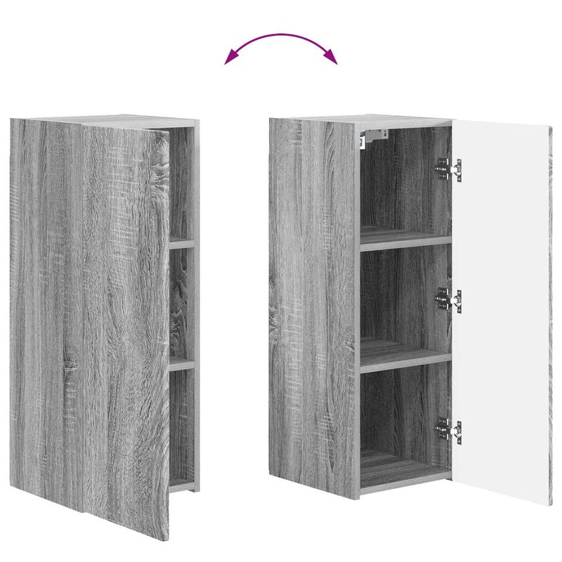 Casa si Gradina - Mobilier - Seturi de mobilier - Seturi living - Set de mobilier 3 pcs Gri Sonoma - Infinity.ro