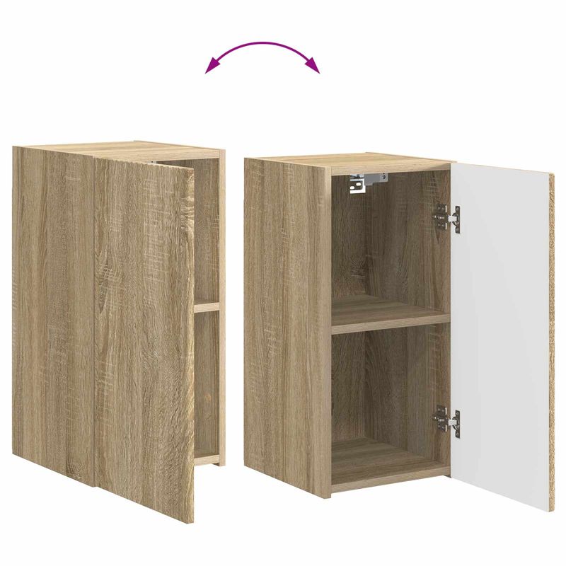 Casa si Gradina - Mobilier - Seturi de mobilier - Seturi living - Set de mobilier 3 pcs Stejar Sonoma - Infinity.ro