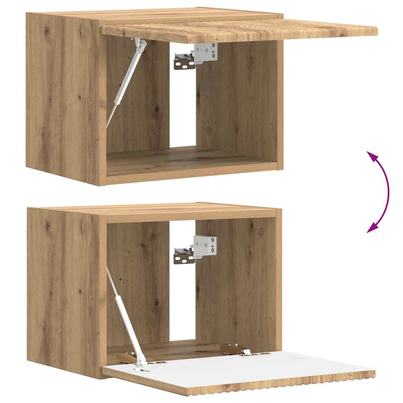 Casa si Gradina - Mobilier - Seturi de mobilier - Seturi living - Set de mobilier 3 pcs Stejar Artizanal - Infinity.ro