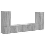 Casa si Gradina - Mobilier - Seturi de mobilier - Seturi living - Set de mobilier 4 pcs, Gri Sonoma - Infinity.ro