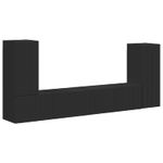 Casa si Gradina - Mobilier - Seturi de mobilier - Seturi living - Set de mobilier 4 pcs, Negru - Infinity.ro