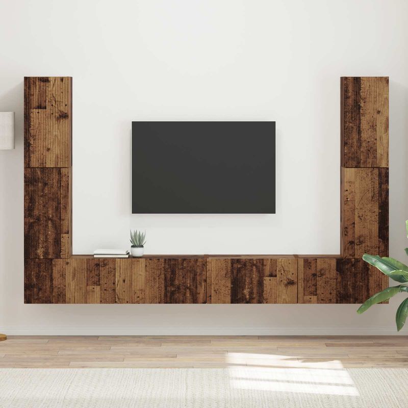 Casa si Gradina - Mobilier - Seturi de mobilier - Seturi living - Set de mobilier 4 pcs, Lemn Vechi - Infinity.ro