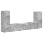 Casa si Gradina - Mobilier - Seturi de mobilier - Seturi living - Set de mobilier 4 pcs, Gri din beton - Infinity.ro
