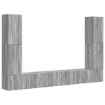 Casa si Gradina - Mobilier - Seturi de mobilier - Seturi living - Set de mobilier 4 pcs, Gri Sonoma - Infinity.ro