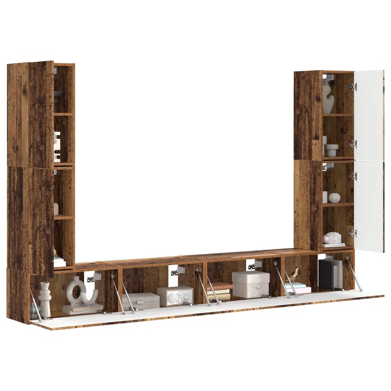 Casa si Gradina - Mobilier - Seturi de mobilier - Seturi living - Set de mobilier 4 pcs, Lemn Vechi - Infinity.ro