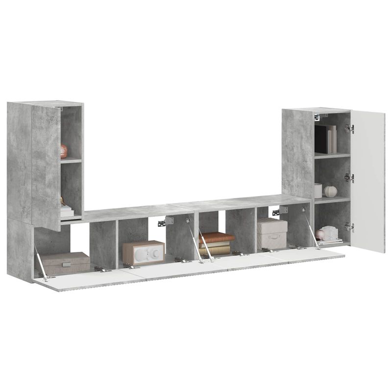 Casa si Gradina - Mobilier - Seturi de mobilier - Seturi living - Set de mobilier 4 pcs, Gri din beton - Infinity.ro