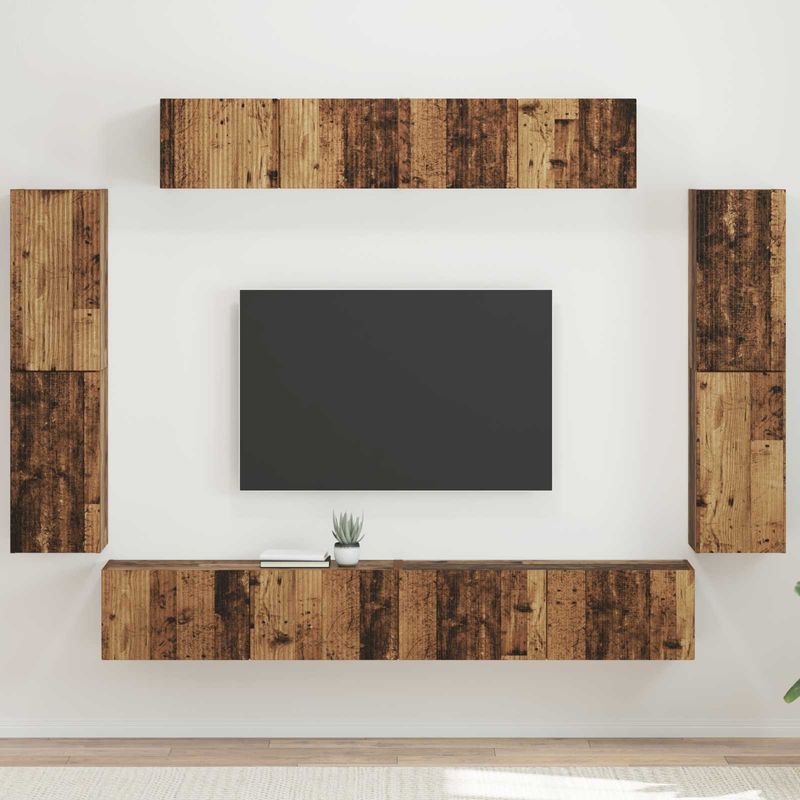 Casa si Gradina - Mobilier - Seturi de mobilier - Seturi living - Set de mobilier 4 pcs, Lemn Vechi - Infinity.ro
