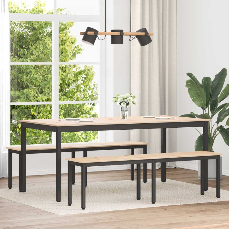 Casa si Gradina - Mobilier - Canapele si coltare - Banchete - Banca natural 160 x 35 x 45 cm Lemn de pin masiv - Infinity.ro