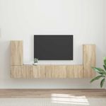 Casa si Gradina - Mobilier - Seturi de mobilier - Seturi living - Set de mobilier 4 pcs, Stejar Sonoma - Infinity.ro