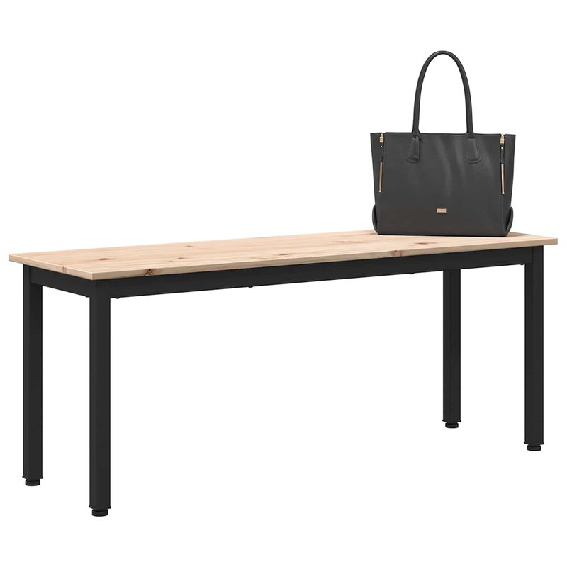 Casa si Gradina - Mobilier - Canapele si coltare - Banchete - Banca natural 110 x 35 x 45 cm Lemn de pin masiv - Infinity.ro